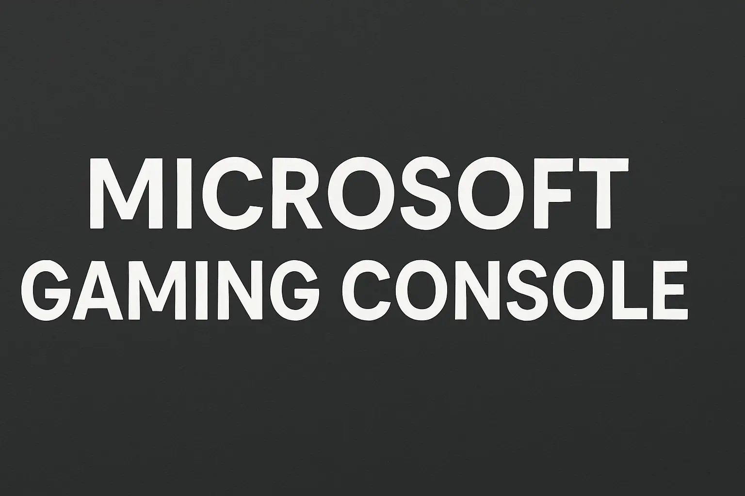 microsoft gaming console